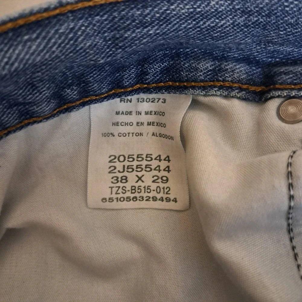 Lee Jeans Mens 38x29 Blue Relaxed Fit Straight Leg Denim Classic 90s Style‎